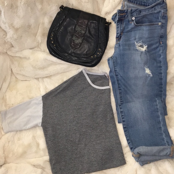 LuLaRoe Tops - XXS lularoe Irma gray on gray